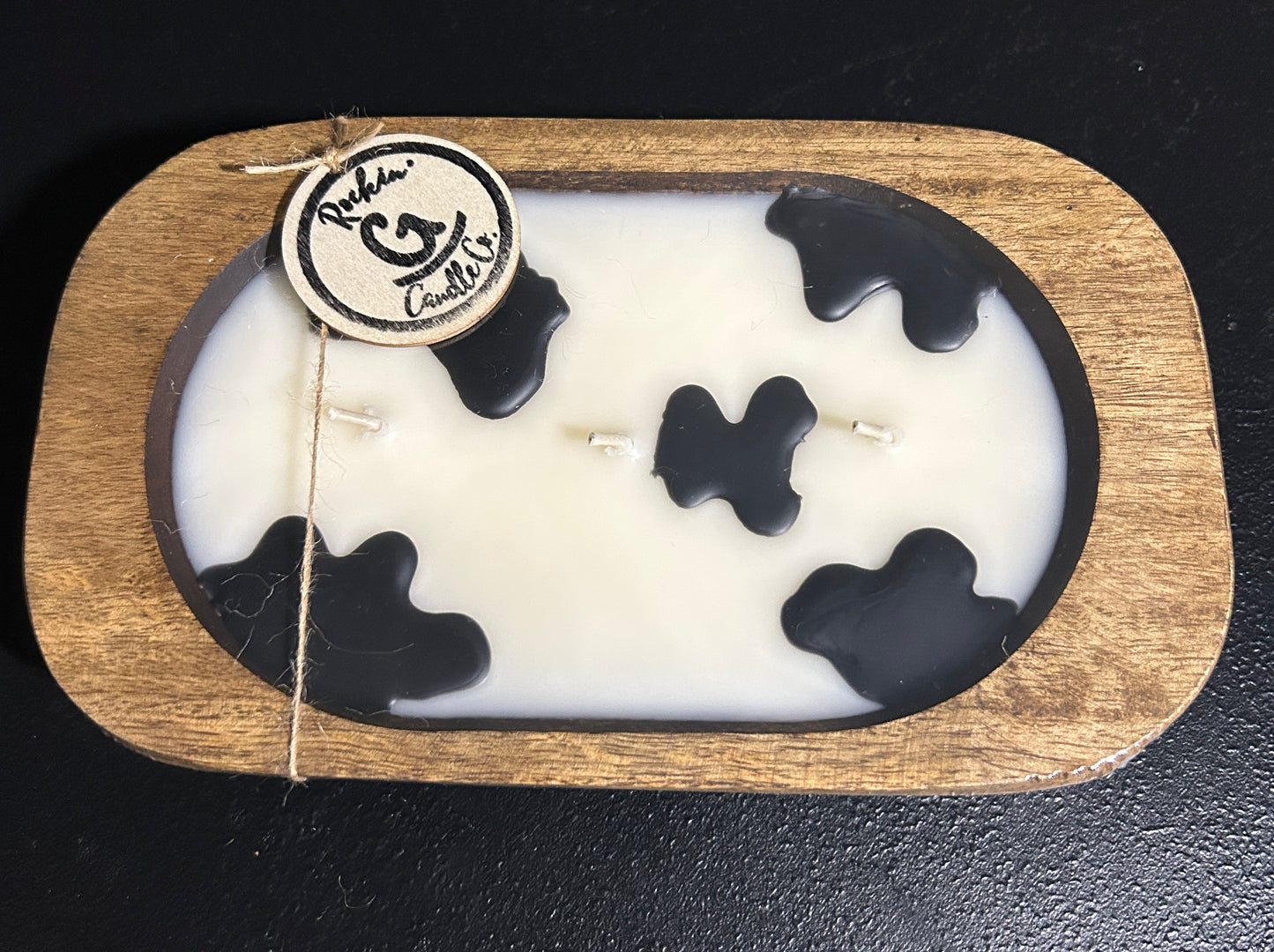 Oval Dough Bowl Candle