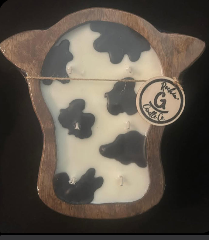Cow Head Dough Bowl Candle