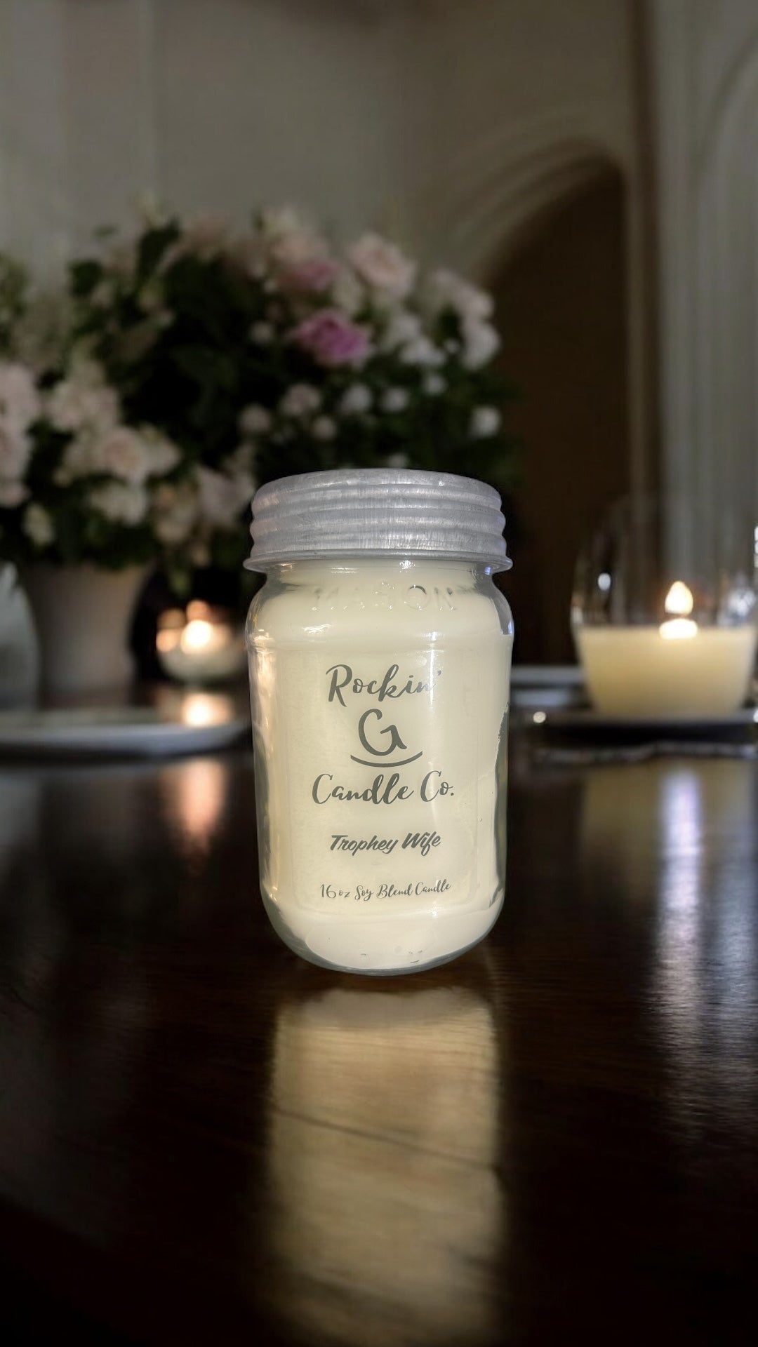 Farmhouse Mason Candle (16oz)