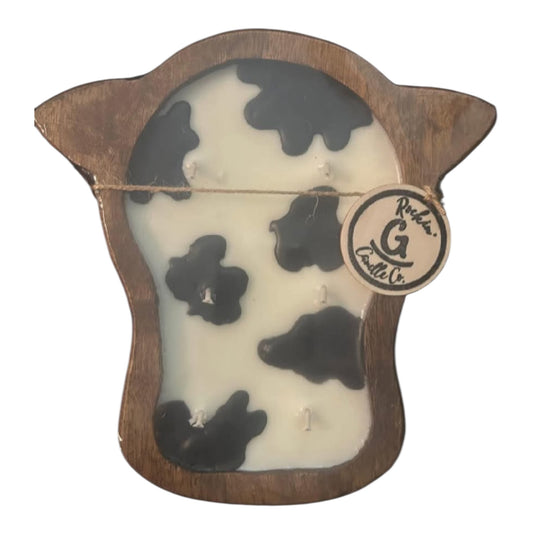 Cow Head Dough Bowl Candle