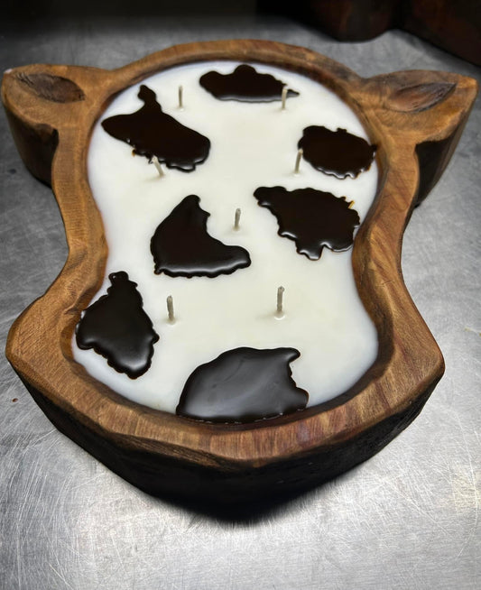 Cow Head Dough Bowl Candle