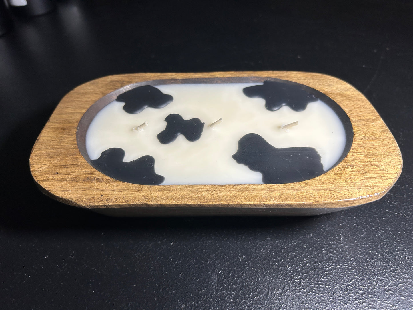 Oval Dough Bowl Candle