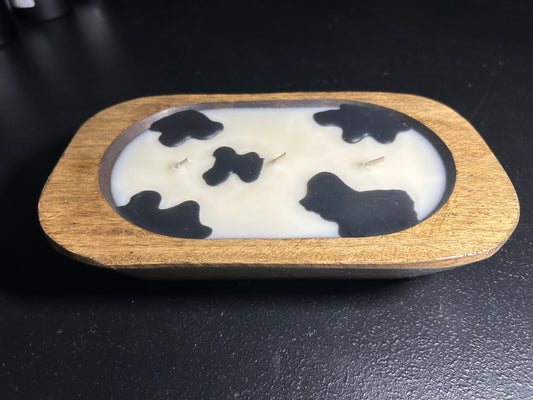 Oval Dough Bowl Candle