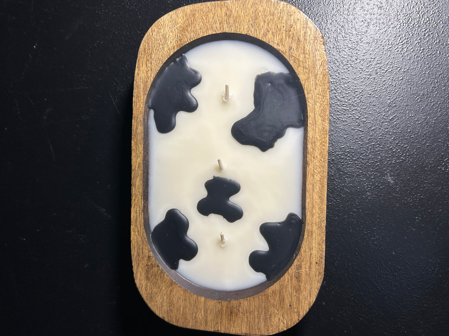 Oval Dough Bowl Candle