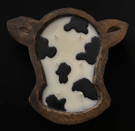 Cow Head Dough Bowl Candle